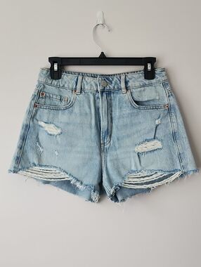 Garage Light Blue Jean Shorts